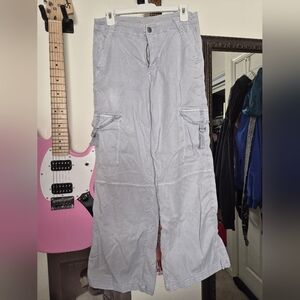 American Eagle Outfitters Light Gray Cargo Pants